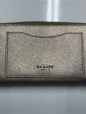 Coach Metallic Zip Wallet